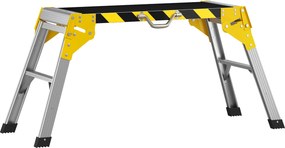 HOMCOM Składany stół warsztatowy z aluminium z uchwytem, antypoślizgowy, 150 kg, 110 x 32 x 50 cm | Aosom PL