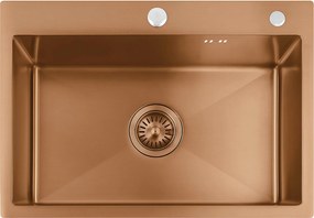 Zlewozmywak stalowy REA Liam Miedź szczotkowana