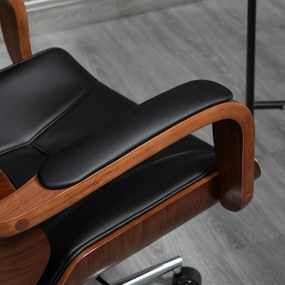 Vinsetto Ergonomiczny Fotel Biurowy z Wysokim Oparciem, Odczepianym Zagłówkiem do Domowego Biura, Czarny | Aosom PL