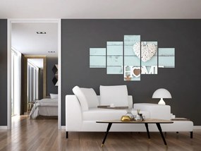Obraz - I love home (125x70 cm)