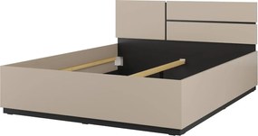 Łóżko CROSS 160x200 congo/czarne HELVETIA