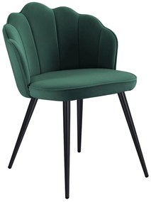 Krzeso Blume Aksamitne Czarne Nogi