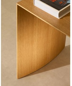 Stolik w dekorze dębu w jasnym naturalnym kolorze 45x90 cm Litto – Kave Home