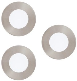 Eglo 33216 - Zestaw 3x ściemnialnych opraw wpuszczanych LED RGBW FUEVA-C LED/3W/230V
