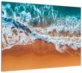 Obraz na szkle plaży morskiej (70x50 cm)