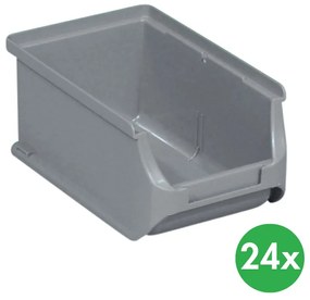 Allit Plastikowe pojemniki PLUS 2, 102 x 160 x 75 mm, szare, 24 szt.