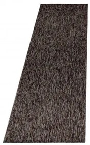 Dywan wykładzinowy na filcu Nizza brązowy melanż 80 cm x 250 cm