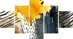 Obraz - Abstrakcyjna akwarela (125x70 cm)
