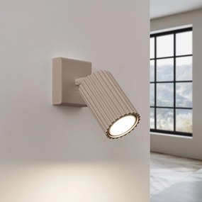 Szarobrązowa metalowa lampa punktowa 8x16 cm Gleam – Sollux