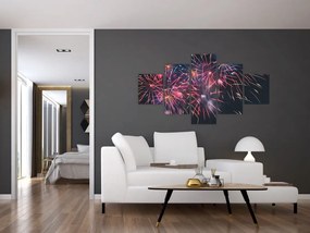 Obraz fajerwerków (125x70 cm)