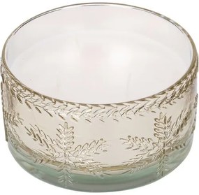 Świeca w szkle Glass snowflake 350 g, złoty, 15 x 8 cm