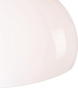 Inteligentna Ścienna Lampa Łukowa Stalowa z Białym Kloszem z WiFi G125 - Bow