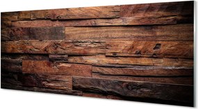 Panel szklany do Kuchni Słoje i Struktura Drewna