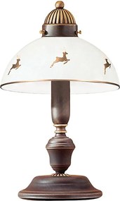 Kolarz 731.73.150 - Lampa stołowa NONNA 1xE27/75W/230V z porożem, wykończenie w kolorze różowego złota