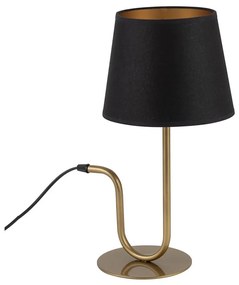 Lampa stołowa VOLUTTO 1xE27/60W/230V czarne/miedź