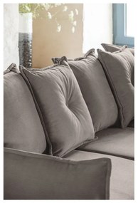 Jasnobrązowy sztruksowy rozkładany narożnik (strona zmienna) Lazy Lukka – Miuform