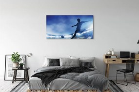 Obraz na płótnie Piłkarz W Blasku Neonów