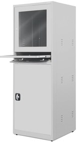 Szafa komputerowa STEVE, 640 x 1750 x 630 mm, szara