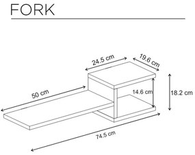 Półka Fork White, 2 szt.