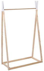 TIPI Drewniany wieszak na ubrania dla dzieci - 78 x 38 x 126