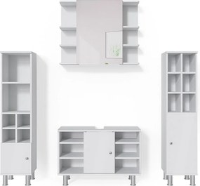 Zestaw mebli łazienkowych biały 60x32x54 fynn