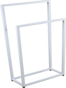 Biały metalowy stojak na ręczniki 75 cm A9-K36