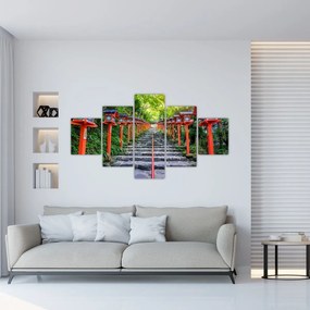 Obraz - Sanktuarium Kifune (125x70 cm)