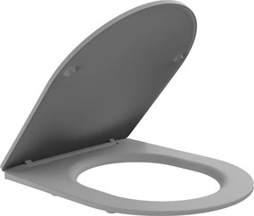 Mexen deska wolnoopadająca slim, duroplast, szara jasna mat - 39740061
