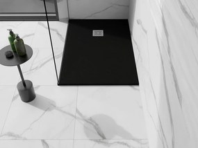 Mexen Stone+ brodzik kompozytowy prostokątny 110 x 80 cm, czarny - 44708011