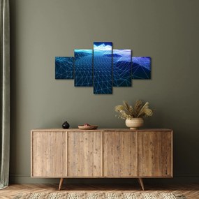 Obraz - Góry w modelu komputerowym (125x70 cm)