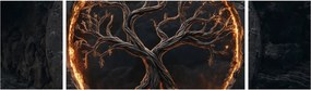 Obraz – Drzewo życia w lawie I. (170x50 cm)