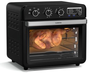 Klarstein AirGlaze 2000W 34L Piekarnik Elektryczny z Termoobiegiem Czarna