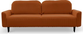 Masseno Sofa FILO z funkcją spania i pojemnikiem na pościel, Rozkładana sofa - Miedziany, VELLUTO 33