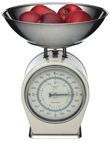 Kremowa waga kuchenna Kitchen Craft Living Nostalgia, nośność 4 kg