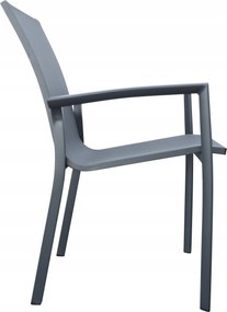 Krzesło ogrodowe aluminiowe beżowe 56x65x88 cm komfortowe wytrzymałe