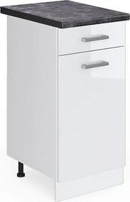 Szafka dolna do kuchni biały wysoki połysk 40x60x81.6 r-line