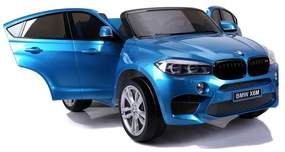 Auto na akumulator nowe bmw x6m niebieskie lakierowane