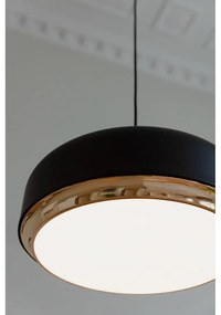 Czarna lampa wisząca LED z metalowym kloszem ø 40 cm Hazel medium – UMAGE