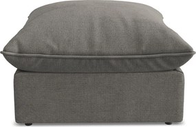 Pufa - z tkaniny strukturalnej - ciemny szary - MANAO