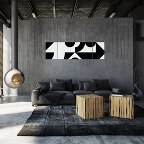 Obraz - Abstrakcja geometryczna N⁰1 (170x50 cm)