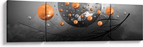 Obraz pomarańczowych kul (170x50 cm)
