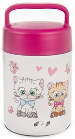 Termos na żywność ze stali nierdzewnej Orion Kittens, 480 ml