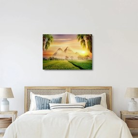 Obraz na szkle - Piramidy (70x50 cm)