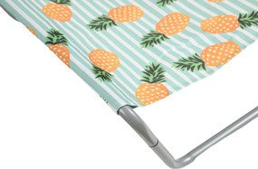 Zestaw 2 szt. składanych leżaków plażowych SAND PINEAPPLE, kolorowe
