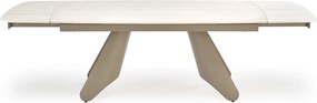 Rozkładany stół z blatem ze spieku w kolorze trawertynu Salix Halmar