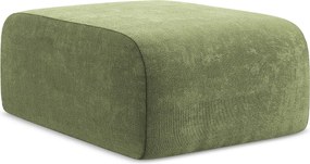 Pufa - z tkaniny szenilowej - zielony - LANI