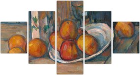 Obraz - Paul Cézanne, Still Life with Milk Jug and Fruit, reprodukcje (125x70 cm)