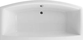 Wanna prostokątna długa 190 x 90 cm biała do zabudowy ELEGA LONG