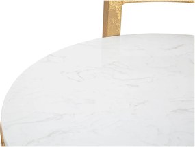 Okrągły stolik z marmurowym blatem ø 40,5 cm Round Marble – Mauro Ferretti