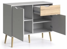 Biała komoda OSLO 75387 z 1 szufladą